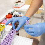 Many Boxes With Laboratory Test Tubes In The Clinic. A Laborator